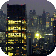 東京の都会など高層ビルやダウンタウン