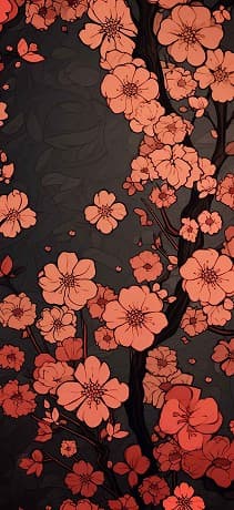 待受けNo.121 「桃オレンジ」