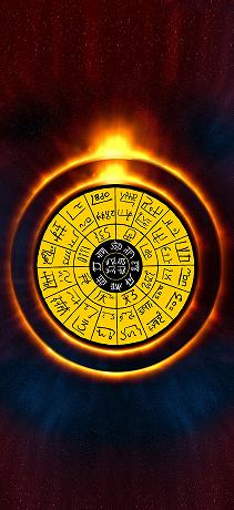 龍体文字 心身の健康　フトマニ図