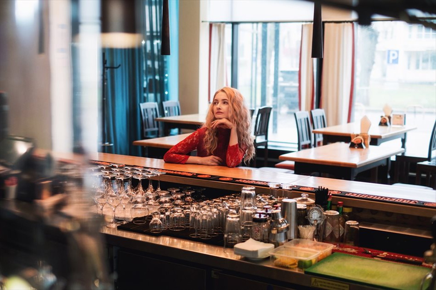 バーやレストラン及び食べ物のポストカードやポスター用の写真です|著作権フリー