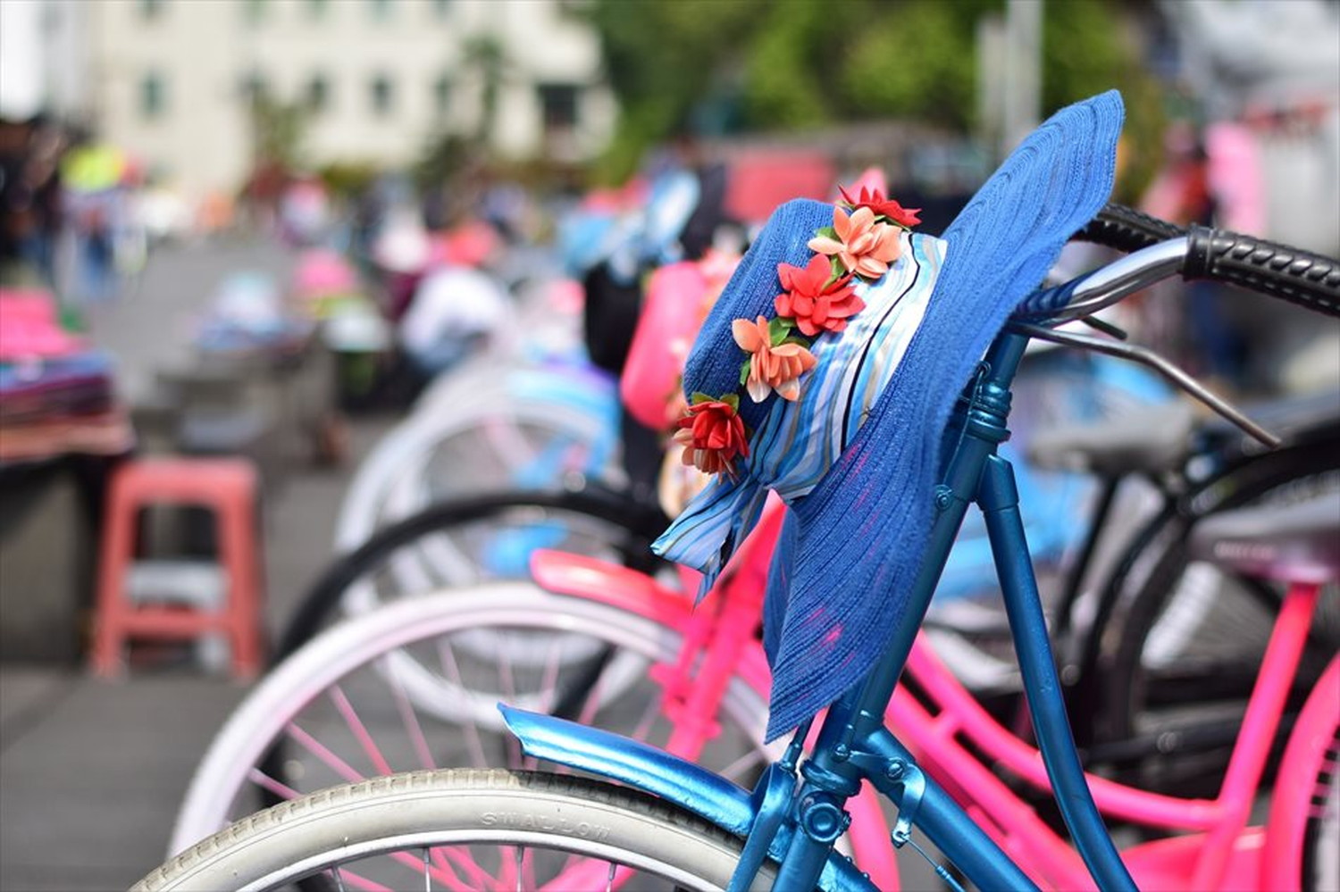 自転車のポストカードやポスター用の写真です|著作権フリー