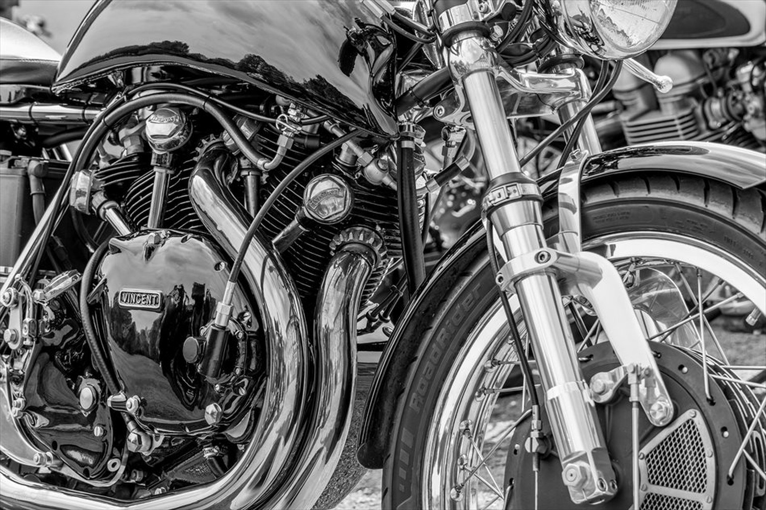 バイク、単車のポストカードやポスター用の写真です|著作権フリー